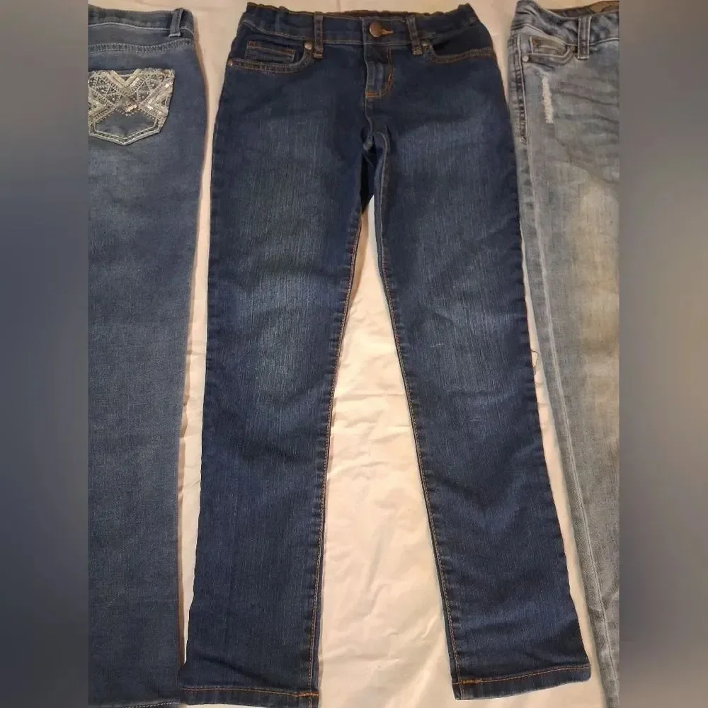 Lot Of 3 Girls Jeans Arizona Jeans Co Place Super Skinny Celebrity Pink